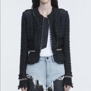 NWOT Alexander wang chanel boucle deconstructed jacket $1800 veronica beard